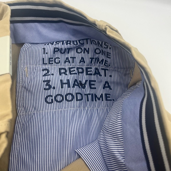 Original Penguin PREMIUM SLIM FIT STRETCH SHORT size 38 Travertine - Picture 2 of 5